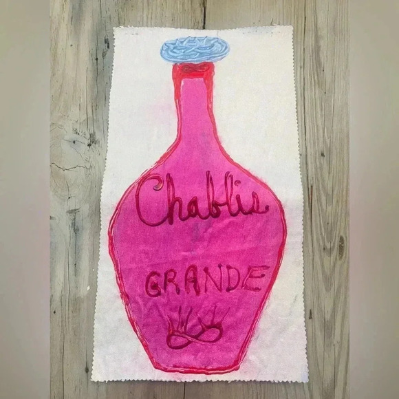 Whimsical homemade Painting on canvas and bursting with color - Picture 1 of 5